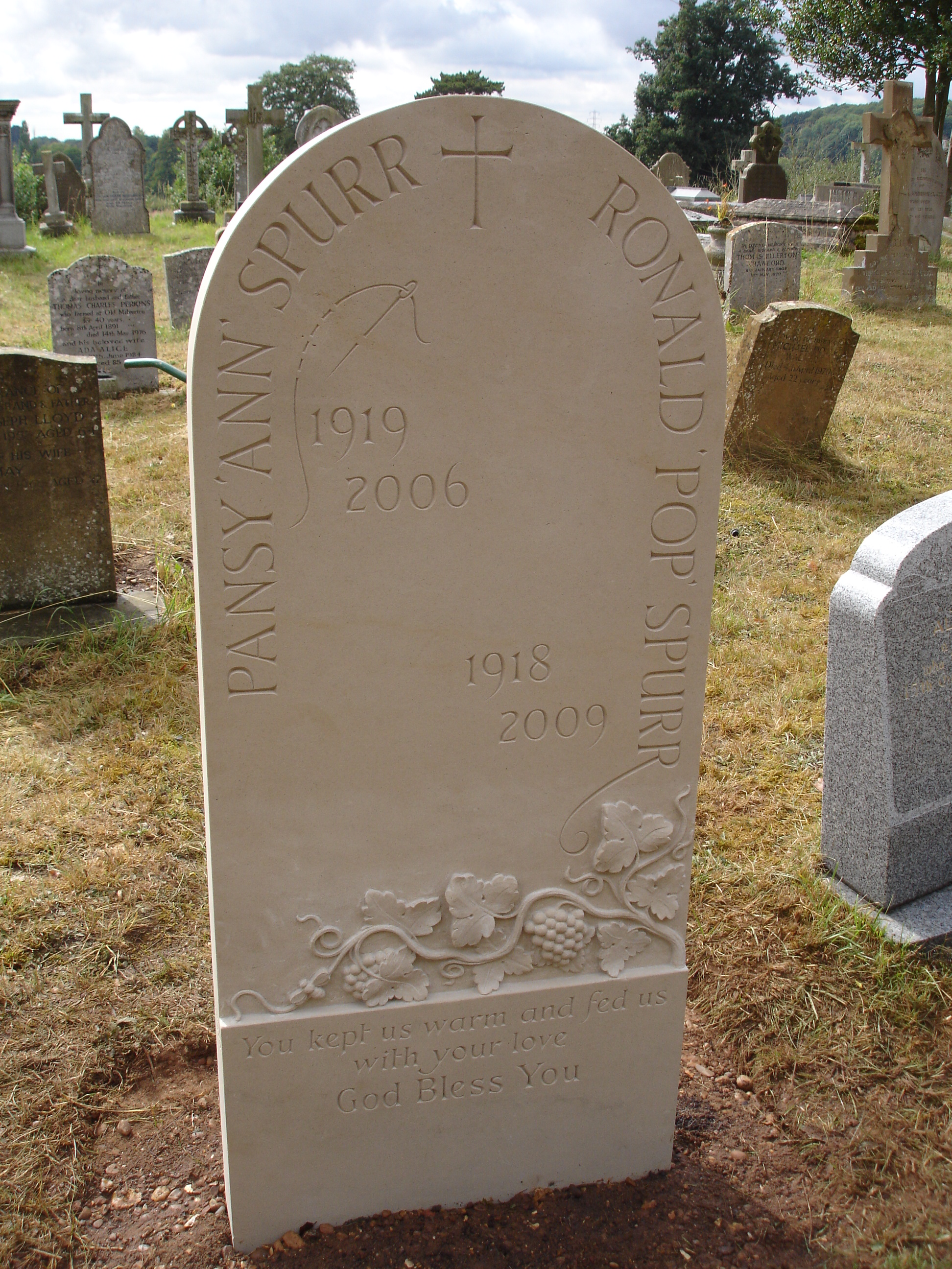 Serina Stone with Celtic lettering